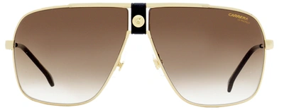 Shop Carrera Men's Navigator Sunglasses Ca1018/s J5gha Gold/black 63mm In Beige