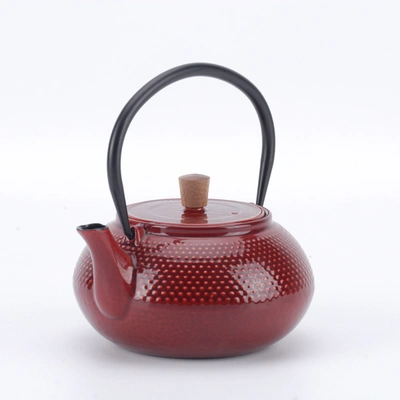 Minimal Enameled Cast Iron Teapot - Sakura In Multi