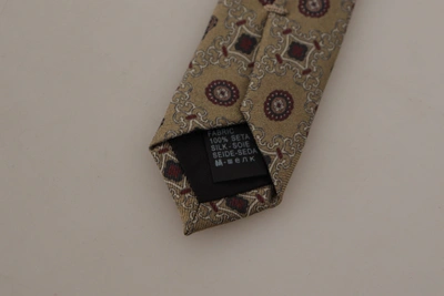 Shop Dolce & Gabbana Fantasy Print Silk Adjustable Neckmen's Accessory Men's Tie In Brown
