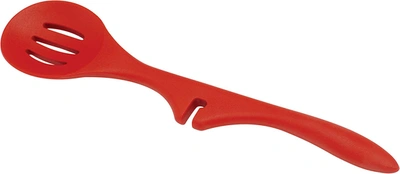 Rachael Ray Nonstick Utensils/lazy Spoonula, Solid And Slotted Spoon, 3 Piece Set, Red In Red