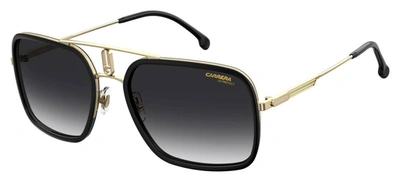 Shop Carrera Ca1027s 9o 0rhl Rectangular Sunglasses In Black