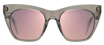 Shop Rag & Bone Rnb1009/s 0kb7 Geometric Sunglasses In Purple