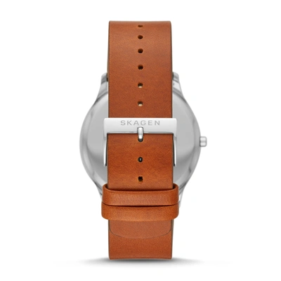 Shop Skagen Men's Jorn Three-hand, Stainless Steel Watch In Brown
