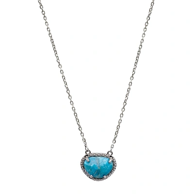Adornia Fine Sterling Silver Birthstone Halo Pendant Necklace In Multi