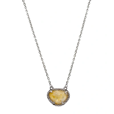 Adornia Fine Sterling Silver Birthstone Halo Pendant Necklace In Multi