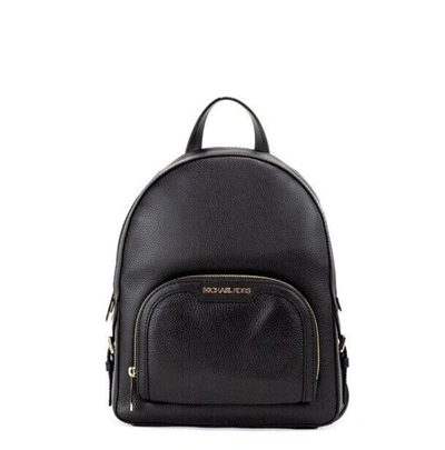 Shop Burberry Jaycee Medium Pebbled Leather Zip Pocket Backpack Women's Bookbag In Black