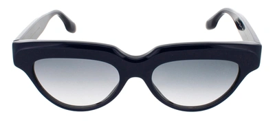 Shop Victoria Beckham Vb602s 414 Rectangle Sunglasses In Black