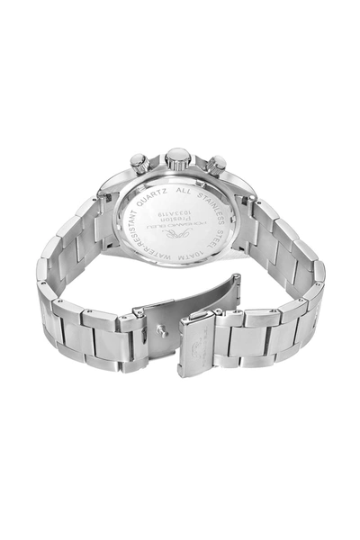 Shop Porsamo Bleu Preston Men's Bracelet Watch In Silver
