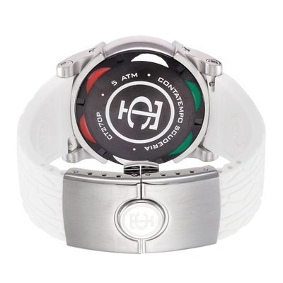 Shop Ct Scuderia Men's Due Tempi 40mm Quartz Watch In Silver