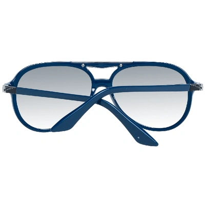 Longines Blue Plastic Sunglasses In Blue