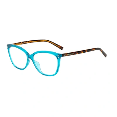 Shop Kate Spade Ks Milena Zi9 2.00 Womens Cat-eye Reading Glasses 55mm In Blue