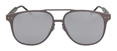 Shop Bottega Veneta Bv0212s 004 Aviator Sunglasses In Grey