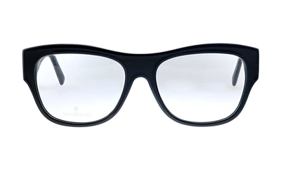 Shop Swarovski Sk 5213 Square Eyeglasses In White