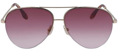 Shop Victoria Beckham Vb90s 712 Aviator Sunglasses In Purple