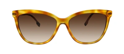 Shop Burberry Be 4308 385713 Square Sunglasses In Yellow