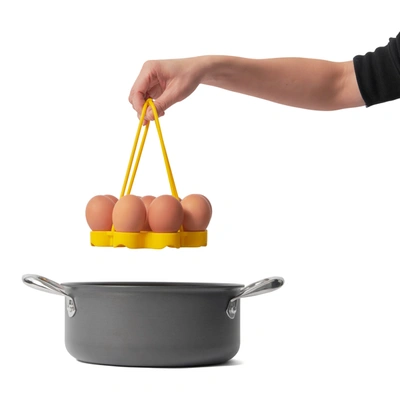 Cuisipro Silicone Egg Rack, Yellow In Yellow