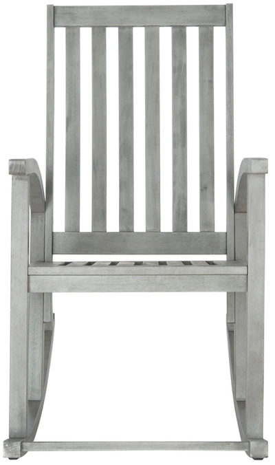 Shop Safavieh Clayton Rocking Chair In Grey