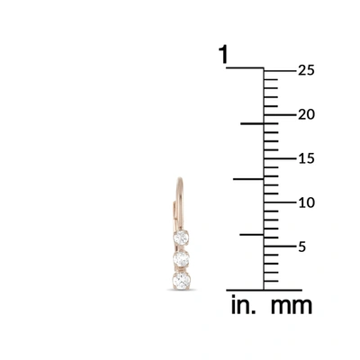 Non Branded Lb Exclusive 14k Rose Gold 0.25ct Diamond Earrings