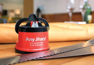 Anysharp Knife Sharpener - Pro In Red