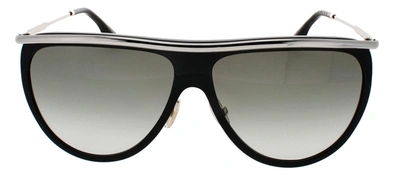 Shop Victoria Beckham Vb155s 001 Aviator Sunglasses In Grey