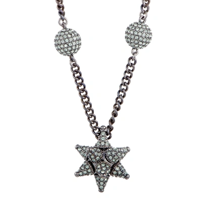 Shop Swarovski As Kalix Crystal Ruthenium-plated Pendant Necklace In Silver