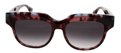 Shop Victoria Beckham Vb604s 511 Oval Sunglasses In Red