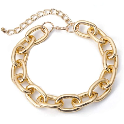 Shop Liv Oliver 18k Gold Polished Bold Necklace