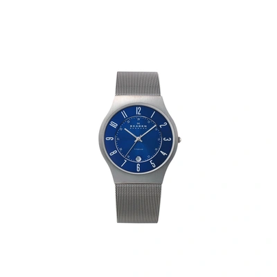 Shop Skagen Men's Sundby Titanium, Three-hand Date Charcoal Watch In Grey