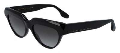 Shop Victoria Beckham Vb602s 001 Rectangle Sunglasses In Black