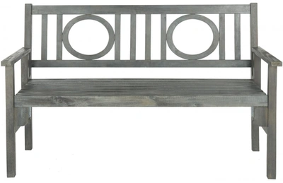 Shop Safavieh Piedmont Folding Bench In Grey
