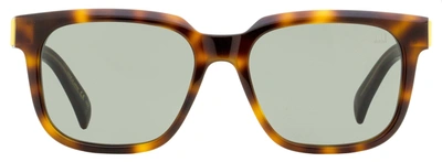 Shop Dunhill Unisex Rectangular Sunglasses Du0002s 002 Havana/bronze 54mm In Yellow