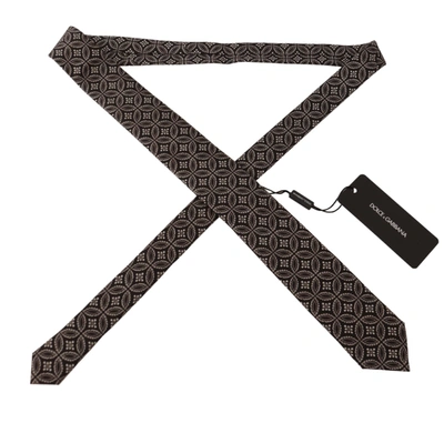 Shop Dolce & Gabbana Fantasy Print Silk Adjustable Accessory Men's Tie In Black