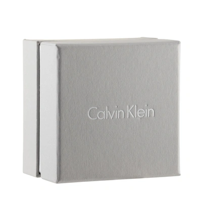Shop Calvin Klein Hook Stainless Steel Yellow Gold Pvd Closed Bangle Bracelet Set In Silver