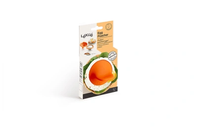 Lekue Egg Poacher, Stainless Steel And Silicone, Set Of 1 In Orange