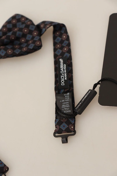 Shop Dolce & Gabbana Silk Adjustable Neck Papillon Bow Men's Tie In Black