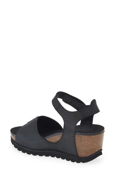 On Foot Samoa 310 Wedge Sandal In Black