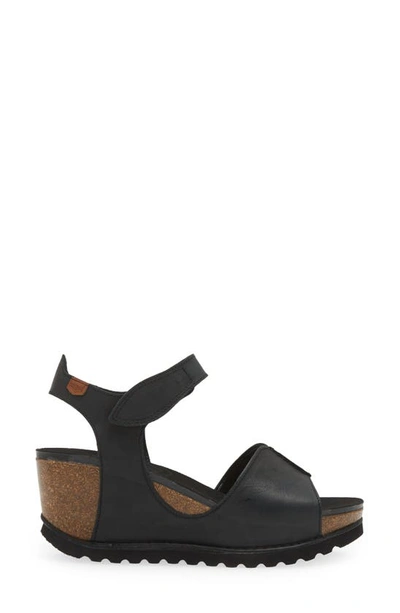 On Foot Samoa 310 Wedge Sandal In Black