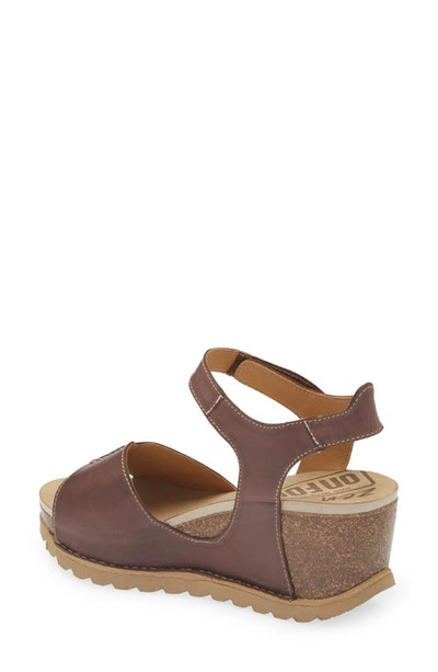 On Foot Samoa 310 Wedge Sandal In Chocolate