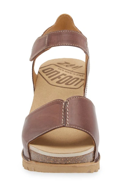 On Foot Samoa 310 Wedge Sandal In Chocolate