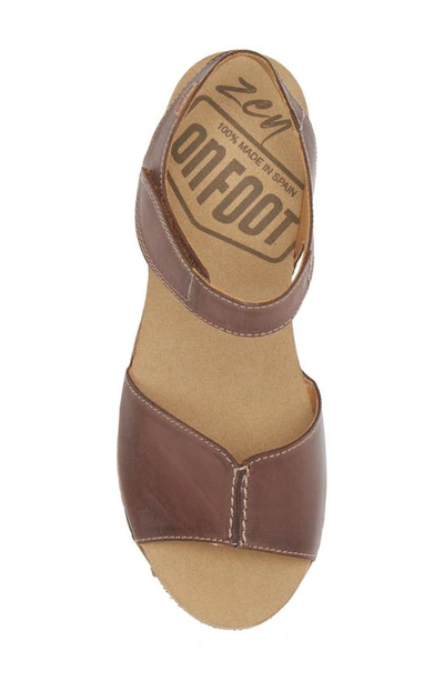 On Foot Samoa 310 Wedge Sandal In Chocolate