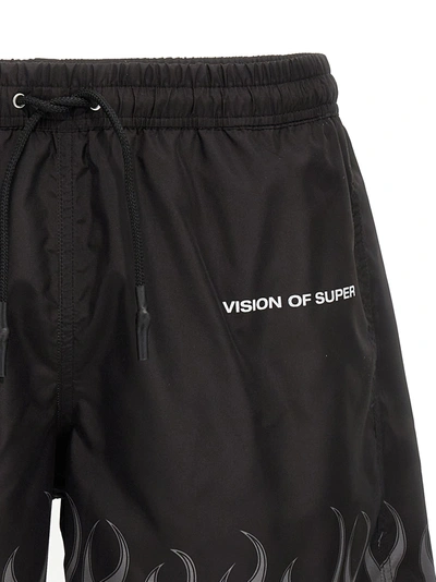 Shop Vision Of Super Flame Beachwear Black