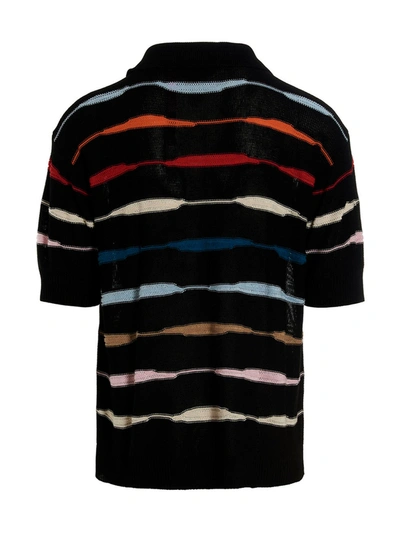 Shop Barrow Logo Striped Polo Shirt