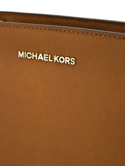 Shop Michael Michael Kors 'selma' Crossbody Bag - Brown