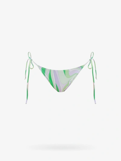 Shop Mc2 Saint Barth Bikini Slip In Green