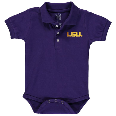 Shop Little King Infant Purple Lsu Tigers Polo Bodysuit