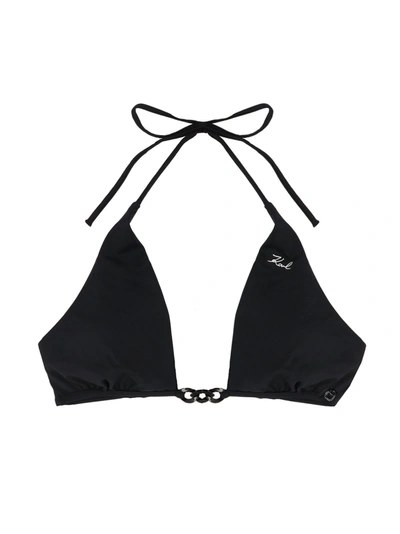 Shop Karl Lagerfeld Chain Bikini Top