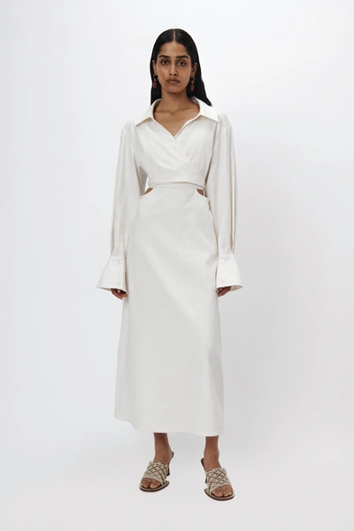 Shop Jonathan Simkhai Giulia Dress In White