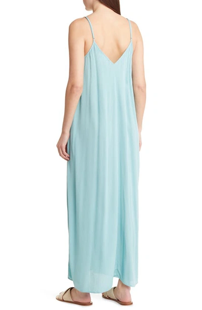 Shop Treasure & Bond Woven Favorite Dress In Teal Nile