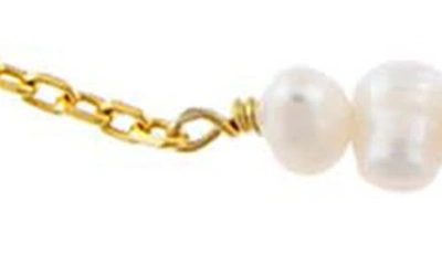 Shop By Adina Eden Pearl Cluster Chain Necklace In Pearl White