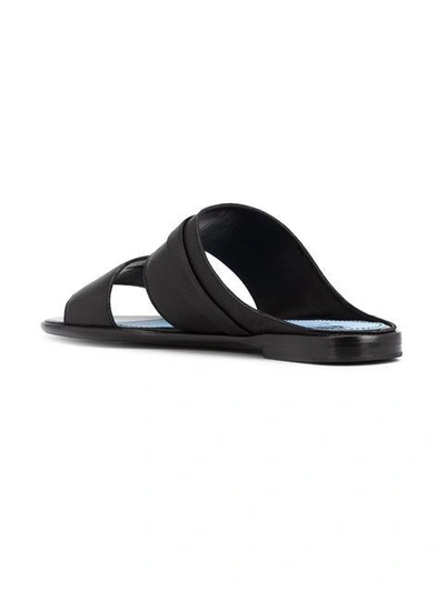 Shop Lanvin Double Strap Sandals - Black